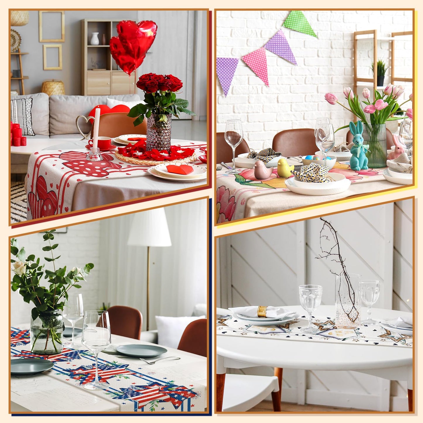Seasonal Table Runner Set of 12