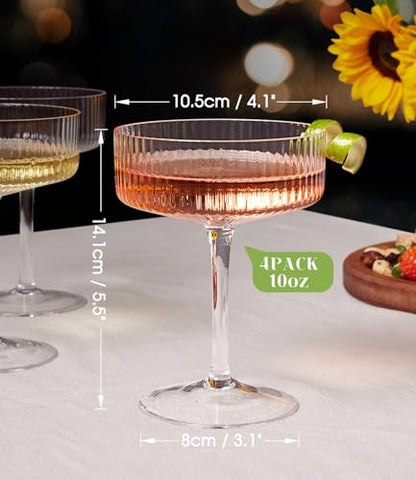 Martini Cocktail Glasses Set