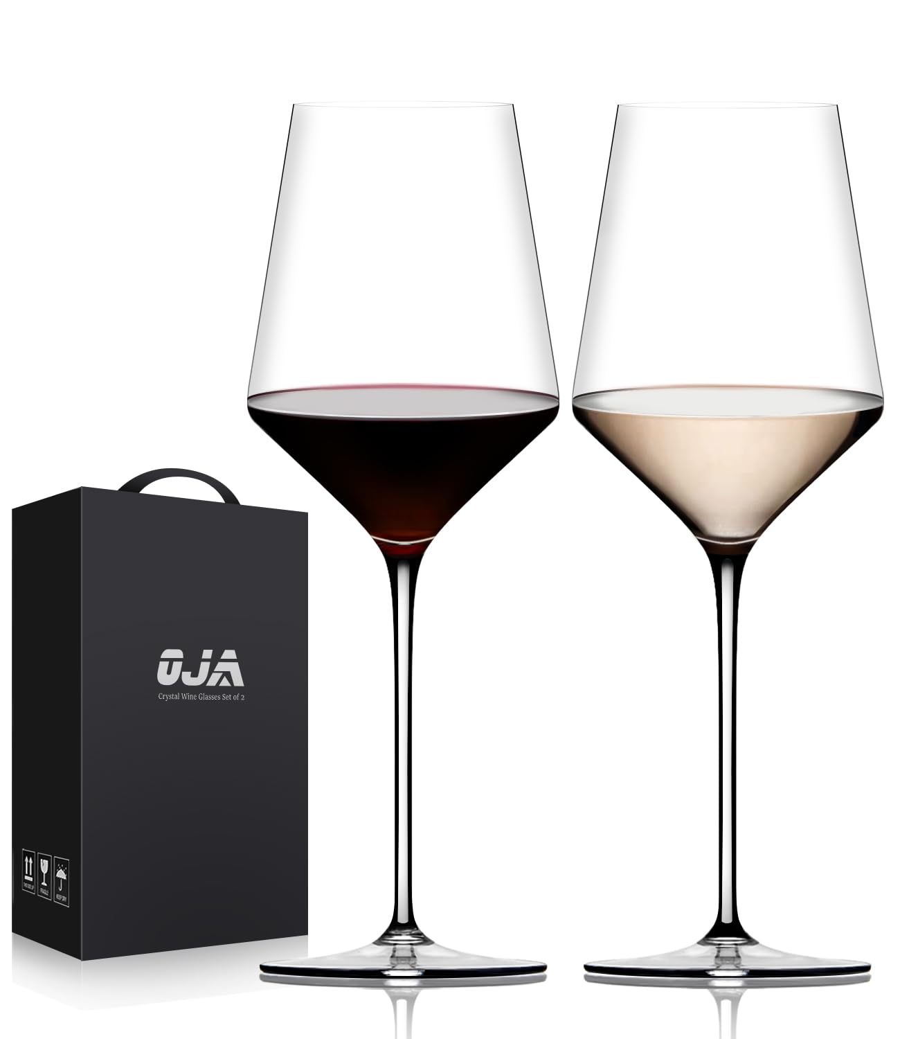 Crystal Hand Blown Red Wine Glasses