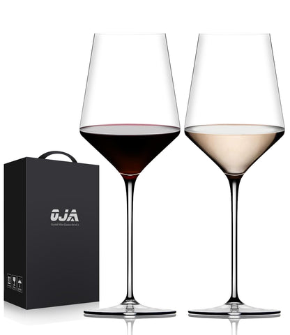 Crystal Hand Blown Red Wine Glasses