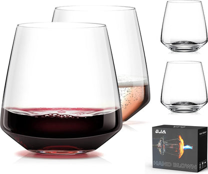 Crystal Hand Blown Red Wine Glasses