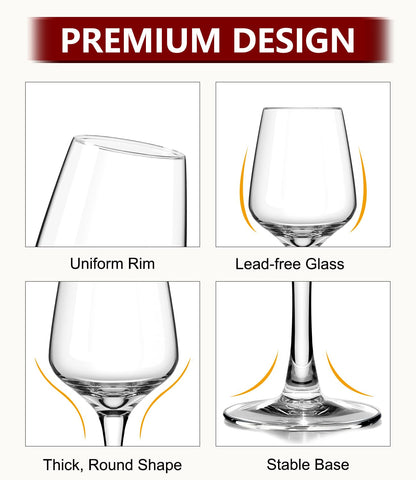 Crystal Hand Blown Red Wine Glasses
