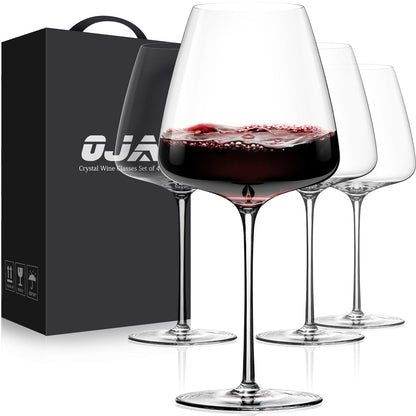 Crystal Hand Blown Red Wine Glasses