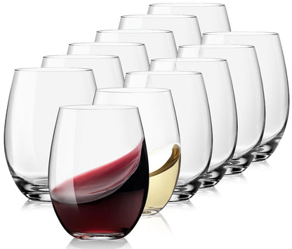 Crystal Hand Blown Red Wine Glasses