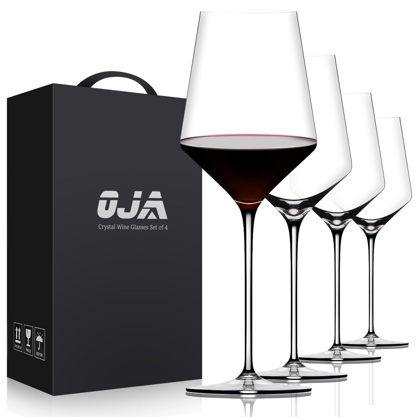 Crystal Hand Blown Red Wine Glasses