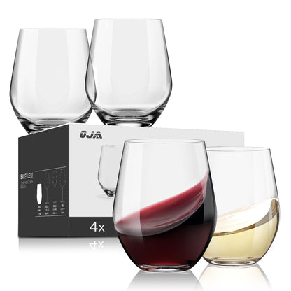 Crystal Hand Blown Red Wine Glasses