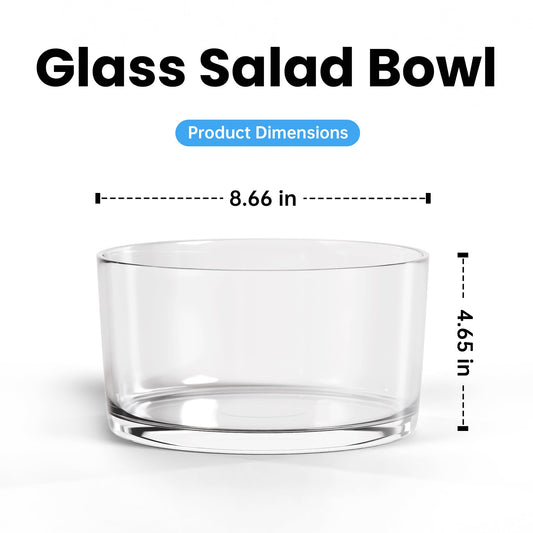 118oz Glass Salad Bowl
