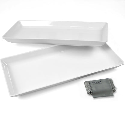 Long Rectangle Serving Platters Set of 2
