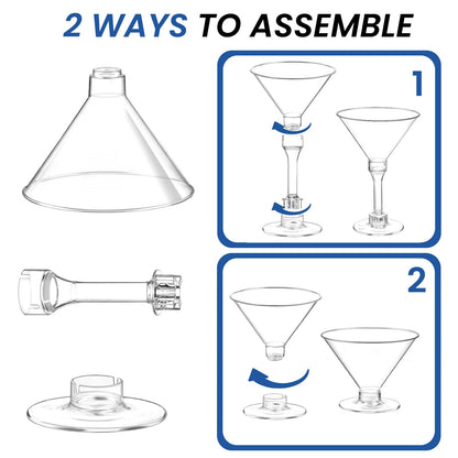 5oz Disposable Martini Glasses Set of 40