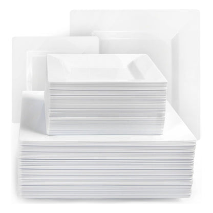 Disposable Plastic Plates Set of 60