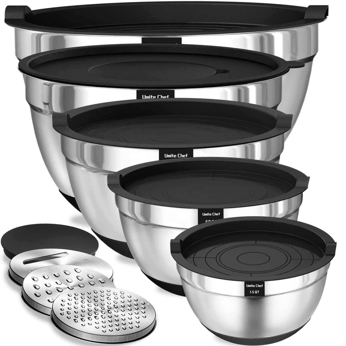 9 Piece Mixing Bowls with Lids Set