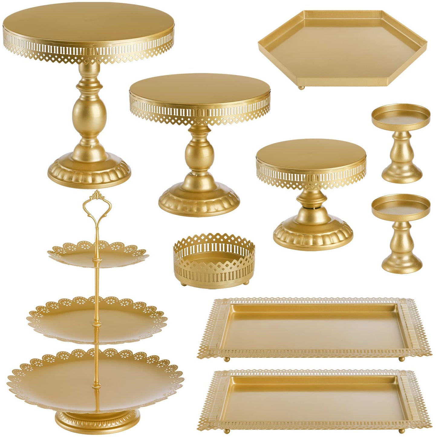 Metal Cake Stand Set of 10