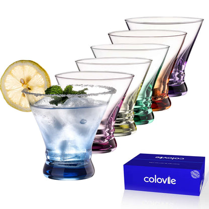 Stemless Colored Glasses
