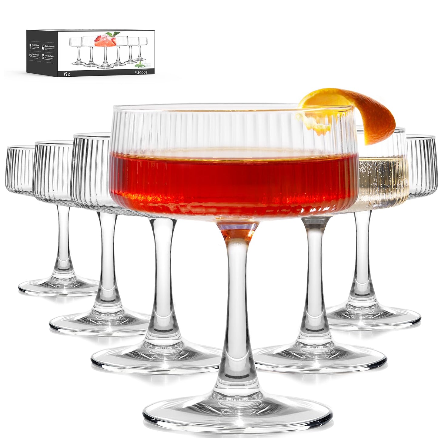 Martini Cocktail Glasses Set