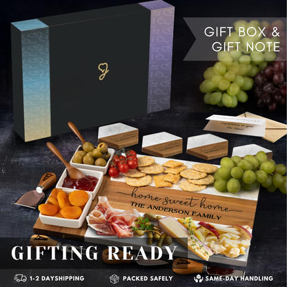 Personalized Marble Charcuterie Board Gift