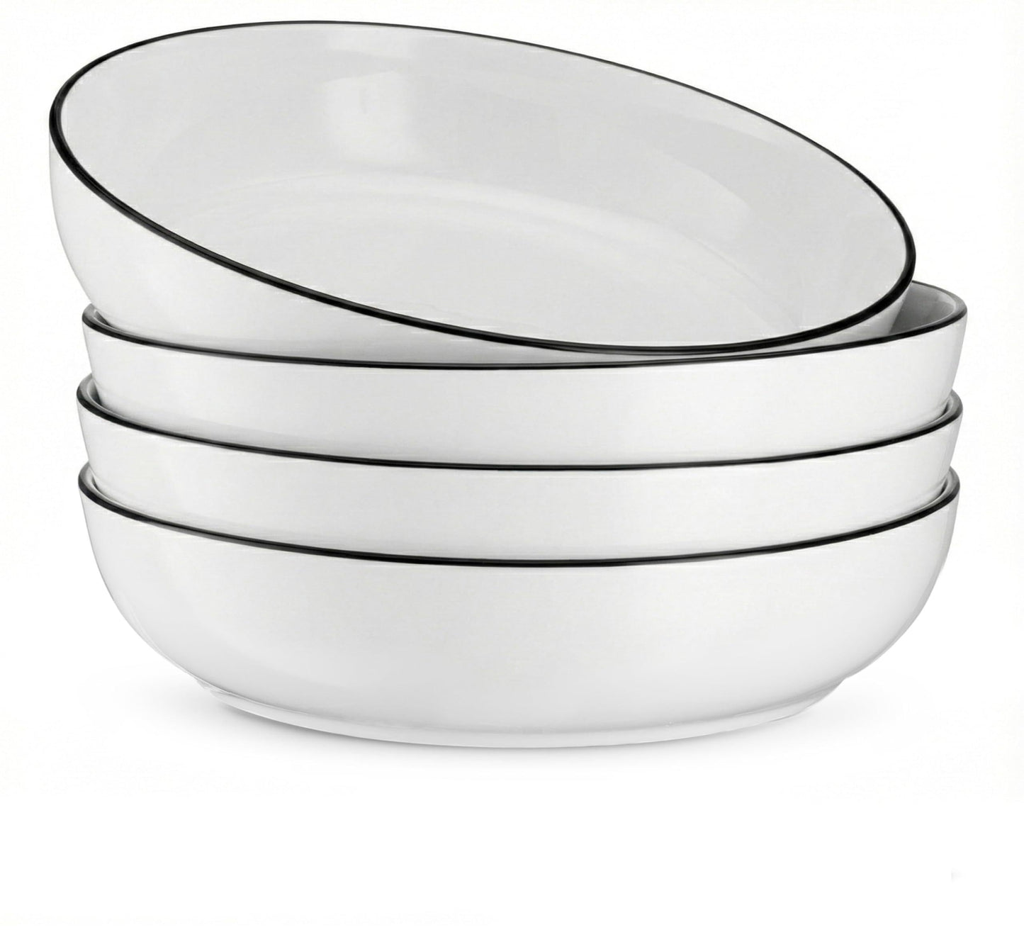 40oz Porcelain Pasta Bowls Set of 4