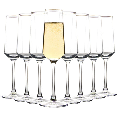8 oz champagne glasses