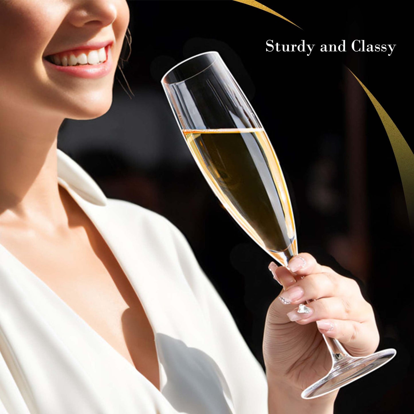 Wine & Champagne Glasses Set of 4