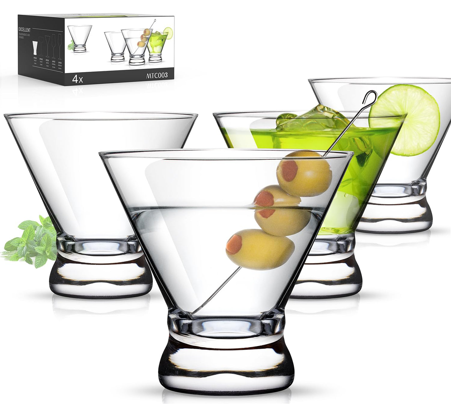 Martini Cocktail Glasses Set