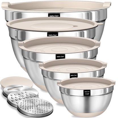 9 Piece Mixing Bowls with Lids Set