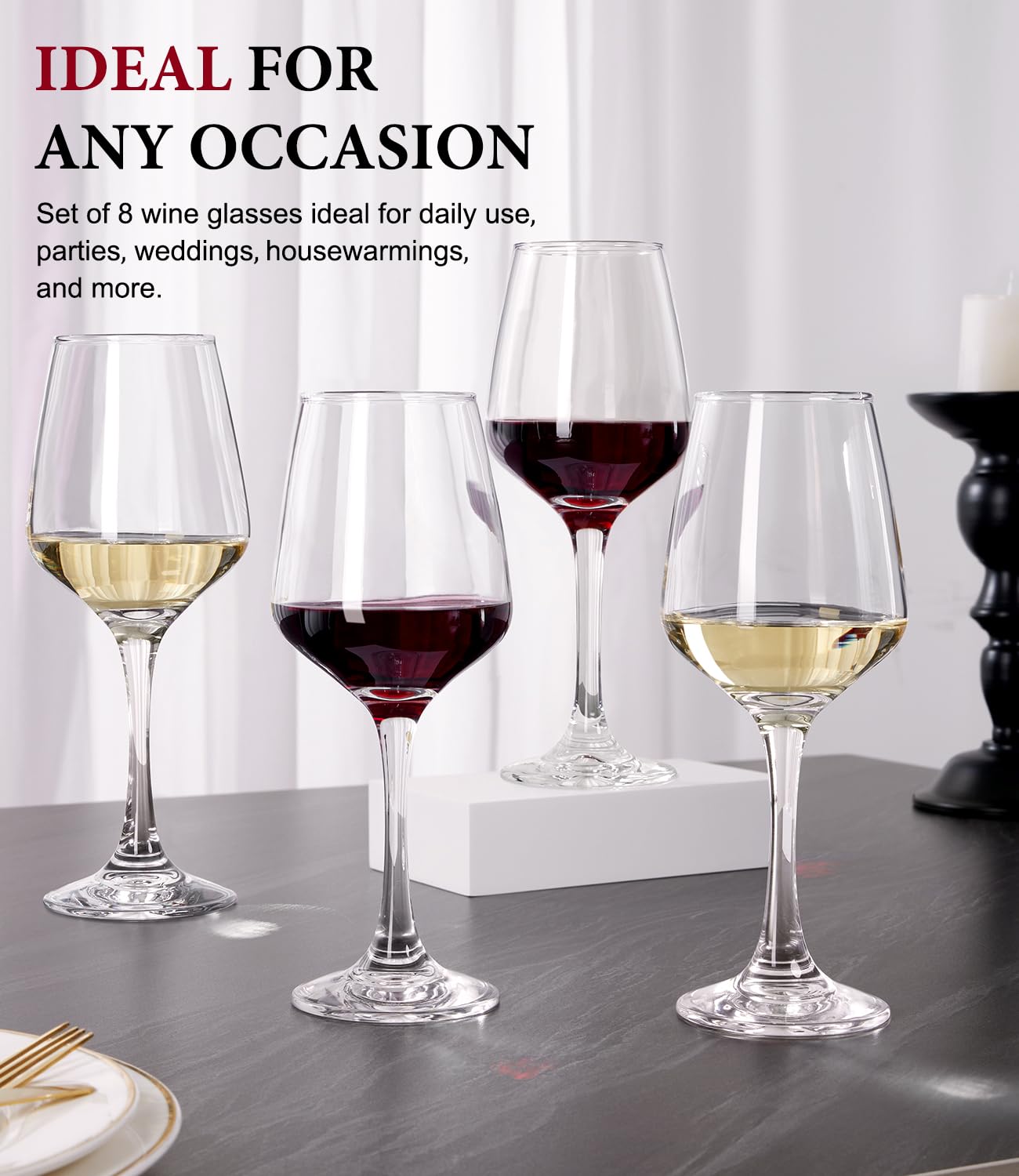 Crystal Hand Blown Red Wine Glasses