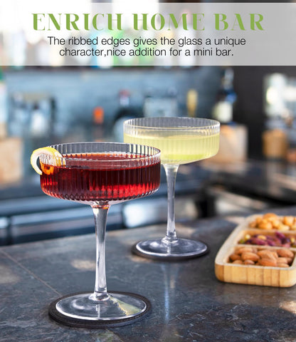 Martini Cocktail Glasses Set