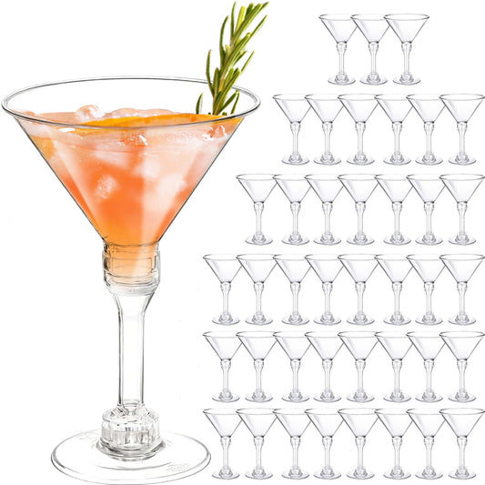 5oz Disposable Martini Glasses Set of 40