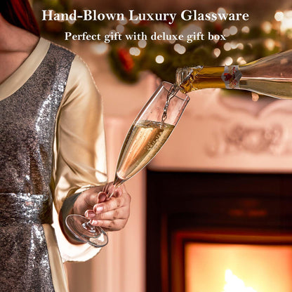 Wine & Champagne Glasses Set of 4
