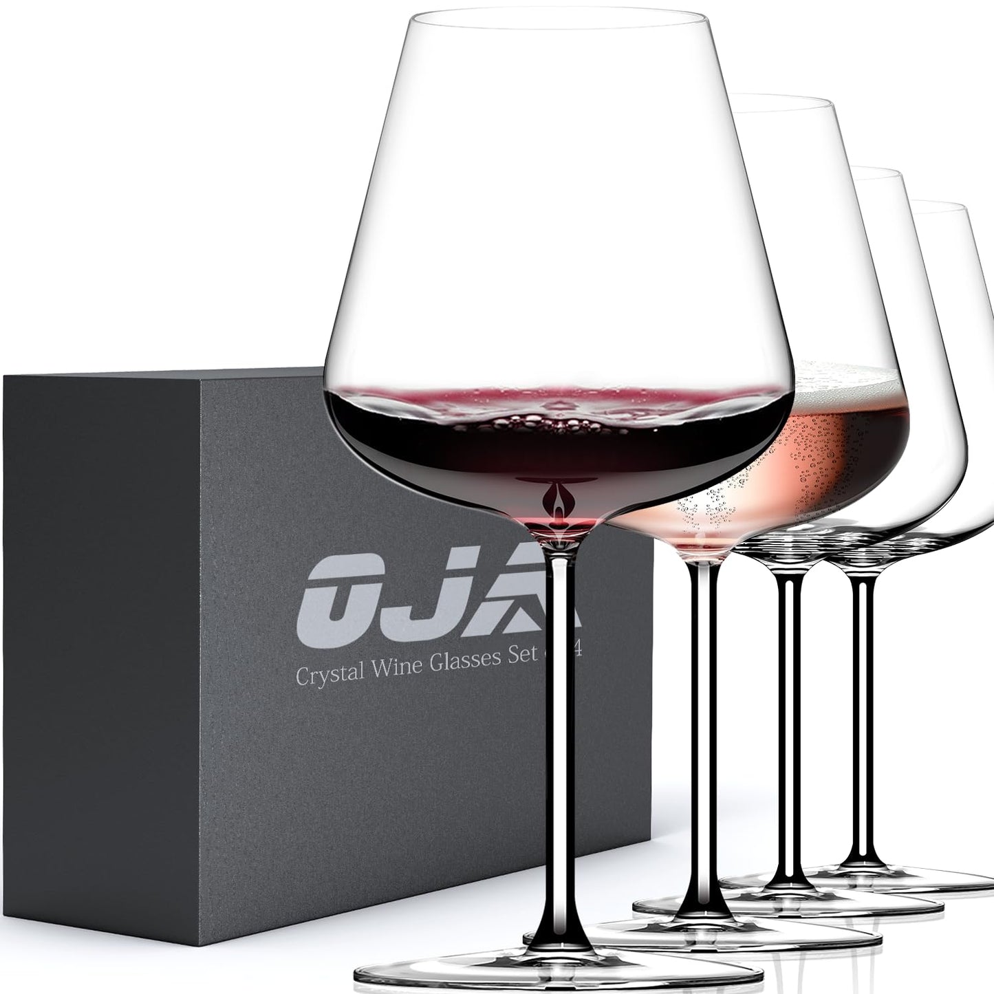 Crystal Hand Blown Red Wine Glasses