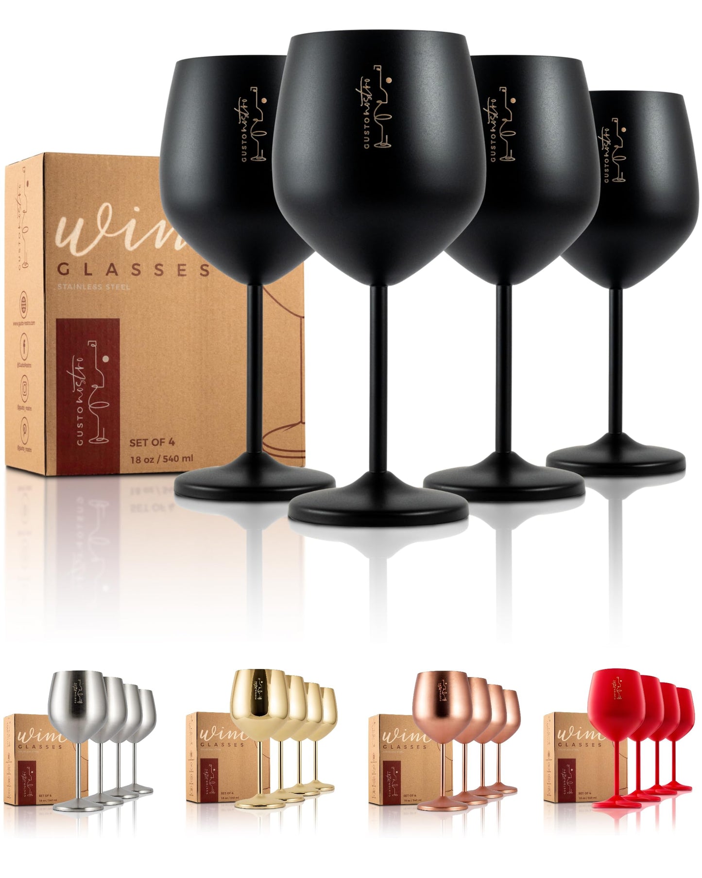 Stainless Steel Wine Glass