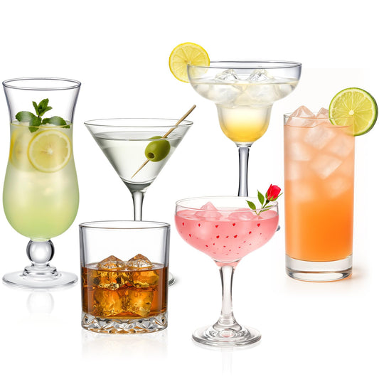 Mixed Cocktail Glassware Set