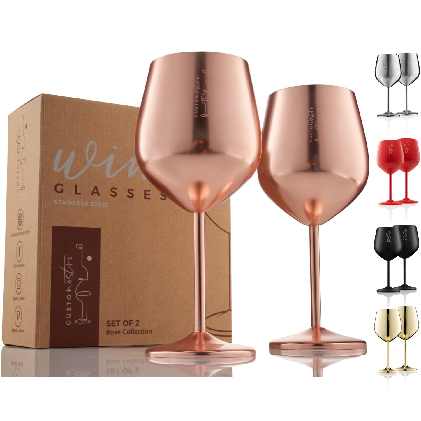 Stainless Steel Wine Glass