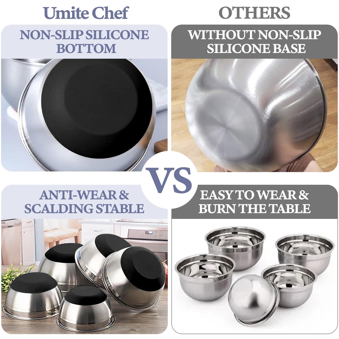 9 Piece Mixing Bowls with Lids Set