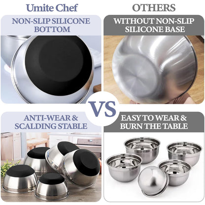 9 Piece Mixing Bowls with Lids Set