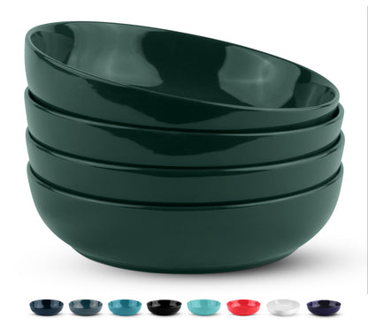 40oz Porcelain Pasta Bowls Set of 4
