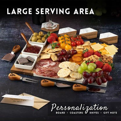 Personalized Marble Charcuterie Board Gift
