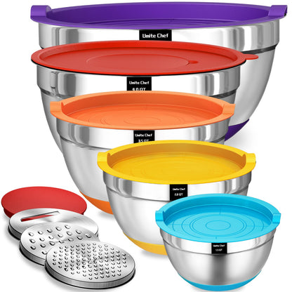 9 Piece Mixing Bowls with Lids Set