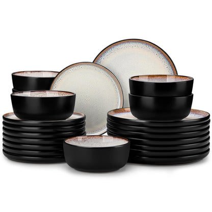 Ceramic Plates & Bowls Dinnerware Set