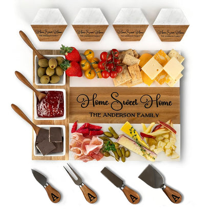 Personalized Marble Charcuterie Board Gift