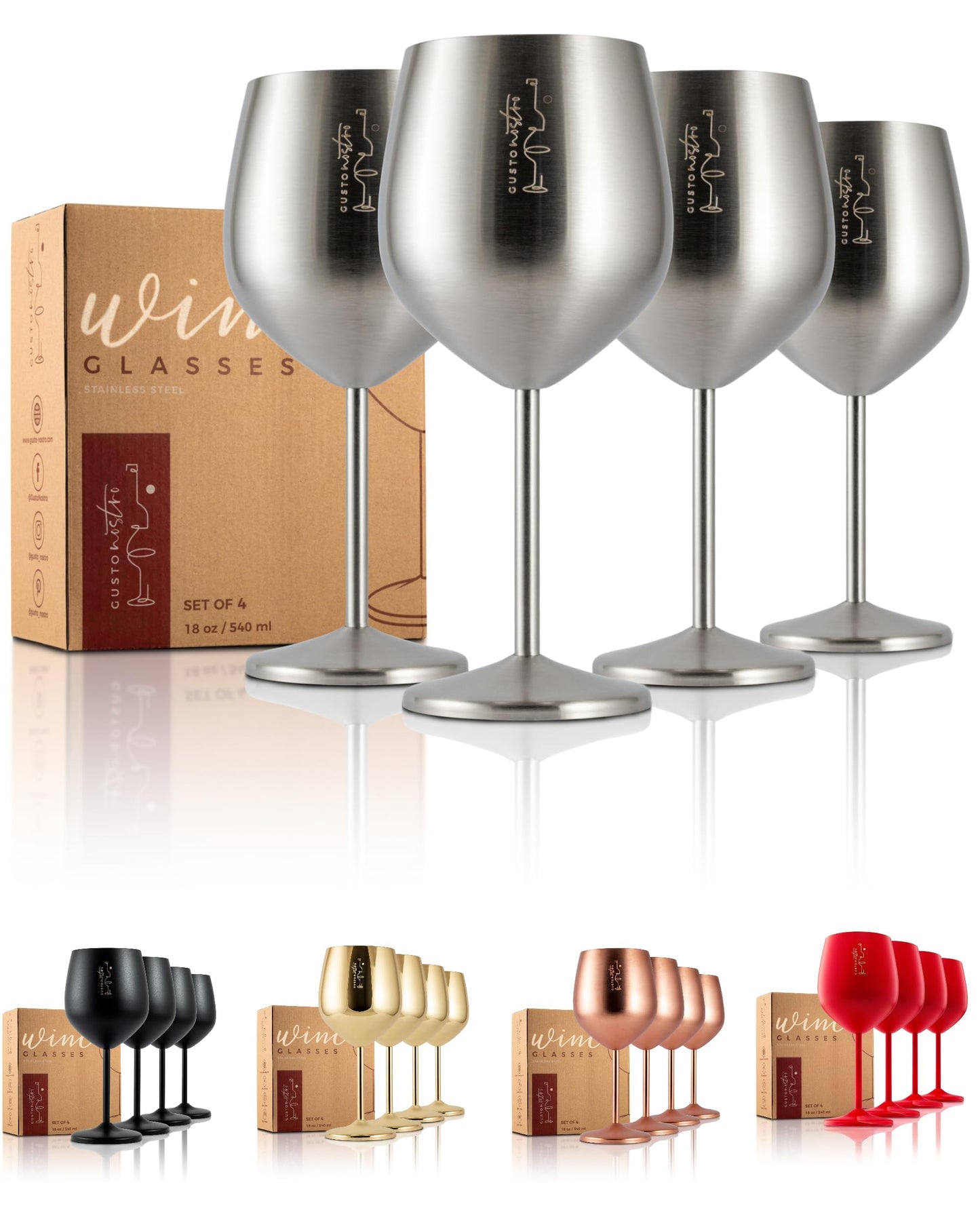 Stainless Steel Wine Glass