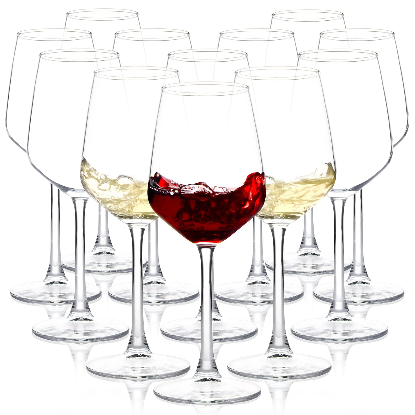 12oz Long Stem Wine Glasses Set