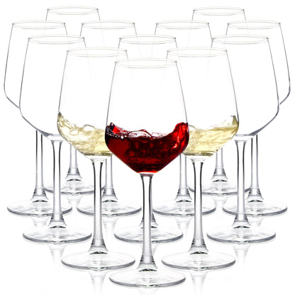 12oz Long Stem Wine Glasses Set