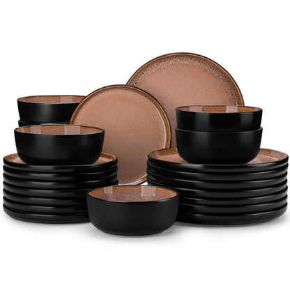 Ceramic Plates & Bowls Dinnerware Set