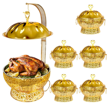 8QT Gold Chafing Dish Buffet Set