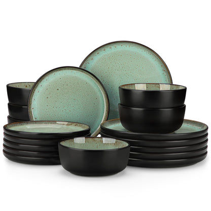 Ceramic Plates & Bowls Dinnerware Set