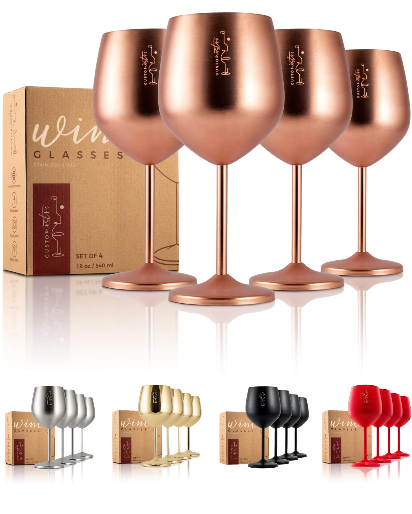 Stainless Steel Wine Glass