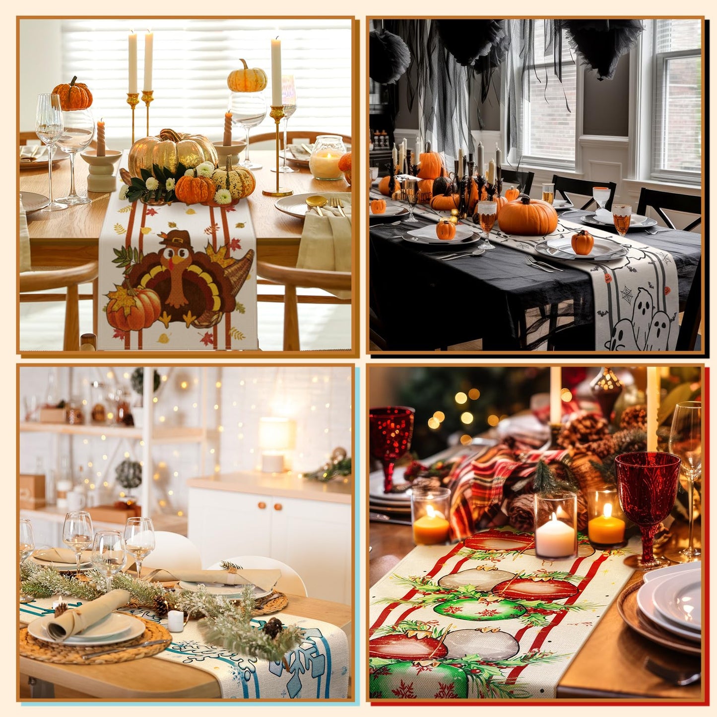 Seasonal Table Runner Set of 12