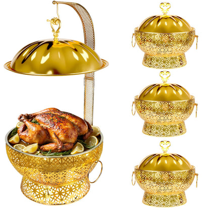 8QT Gold Chafing Dish Buffet Set
