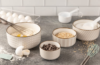 Ceramic Serving Bowls with Lids Set of 4