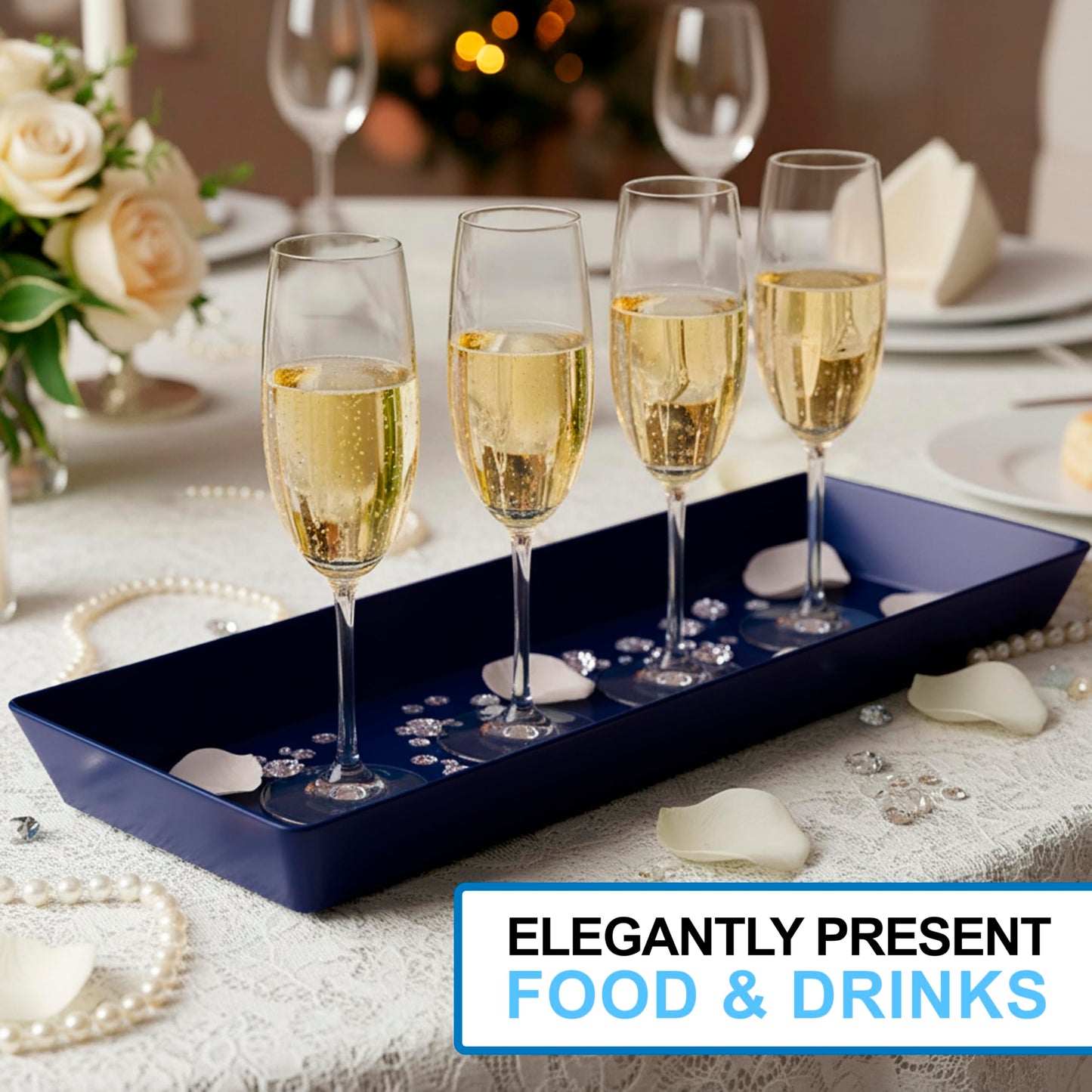 Open Serving Tray Set